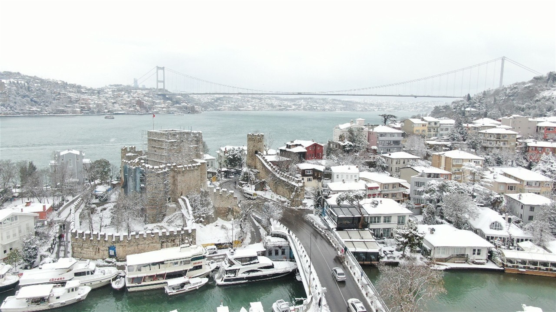 İstanbuldan kar manzaraları