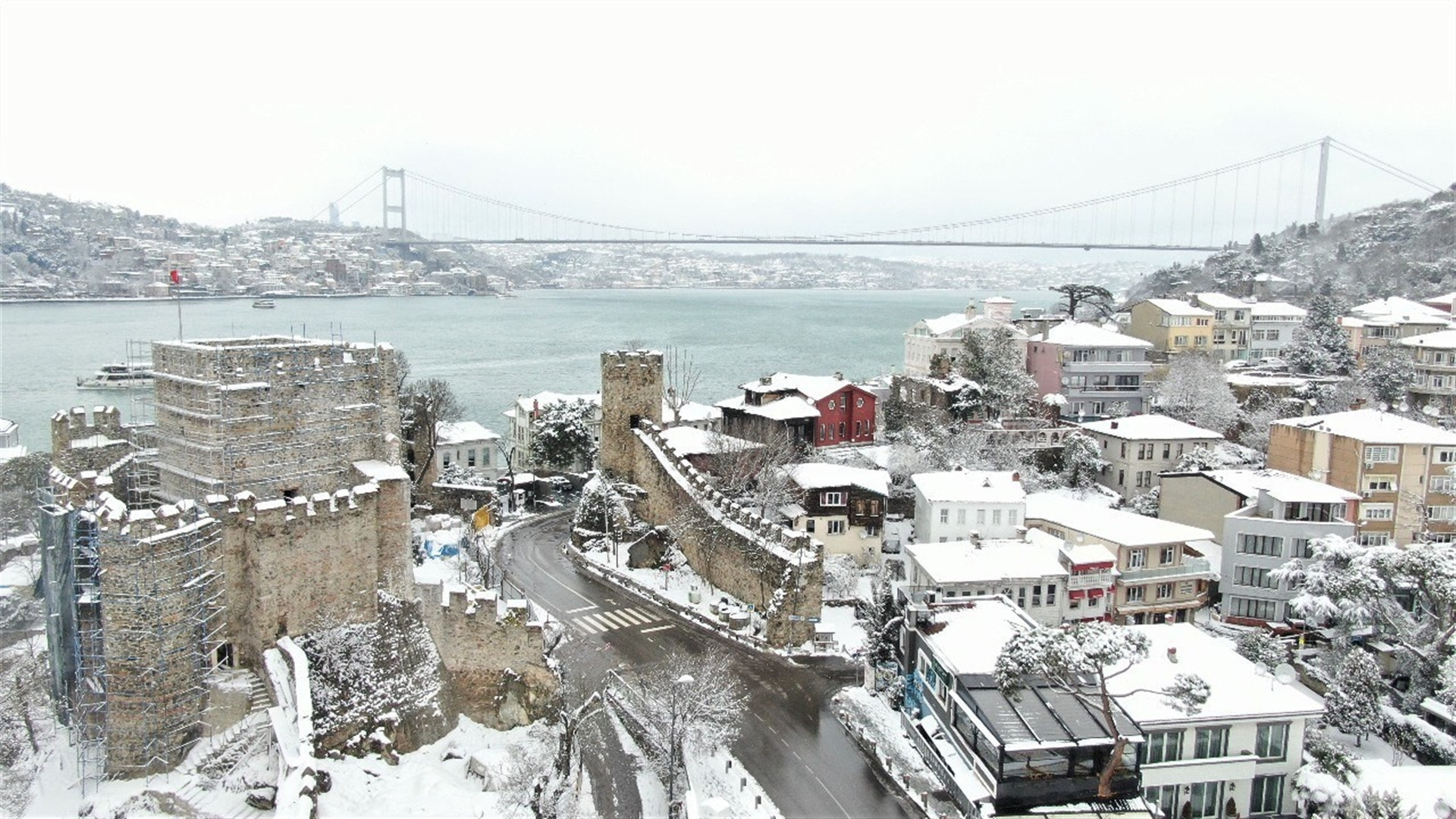 İstanbuldan kar manzaraları