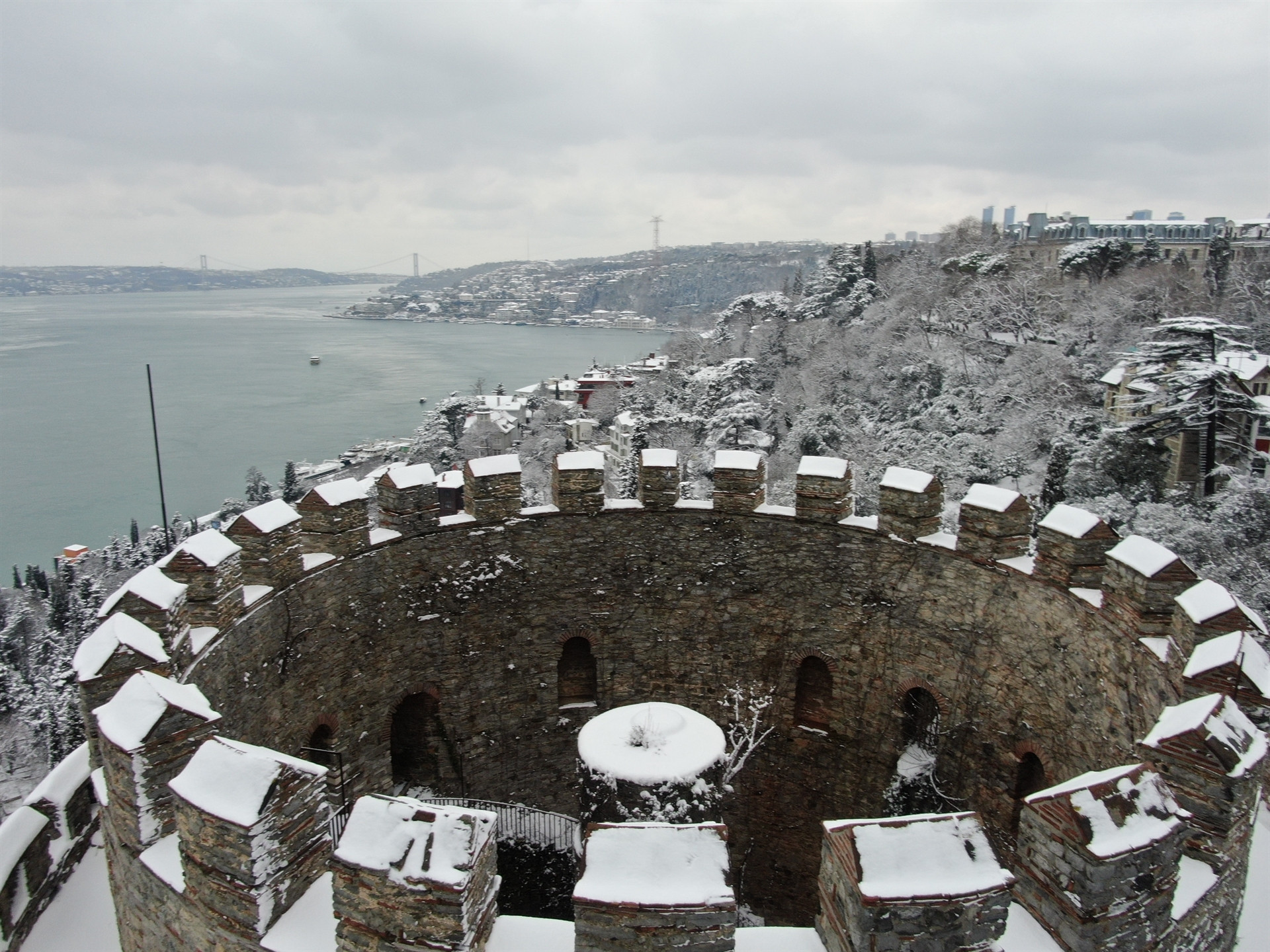 İstanbuldan kar manzaraları