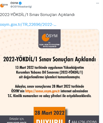 YÖKDİLde son dakika... ÖSYM duyurdu: YÖKDİL sonuçları açıklandı... YÖKDİL sonuç ekranı