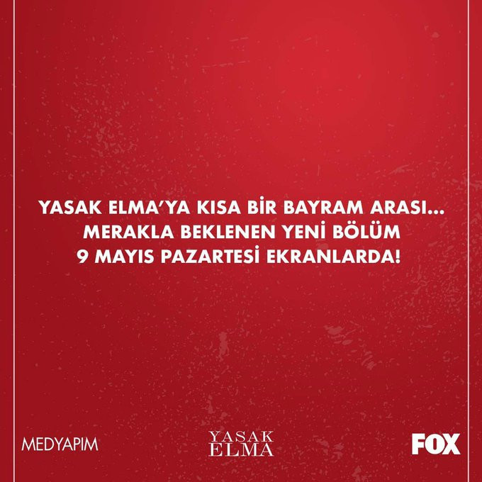 YASAK ELMA YENİ BÖLÜM TARİHİ