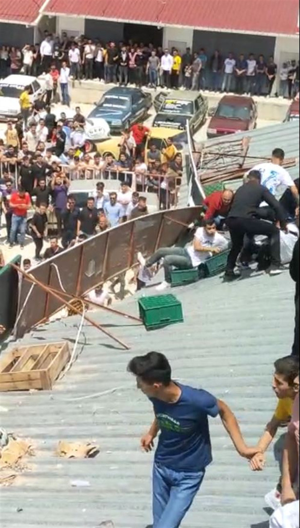 Antalyada drift festivalinde üst üste kaza Antalyada drift festivalinde üst üste kaza