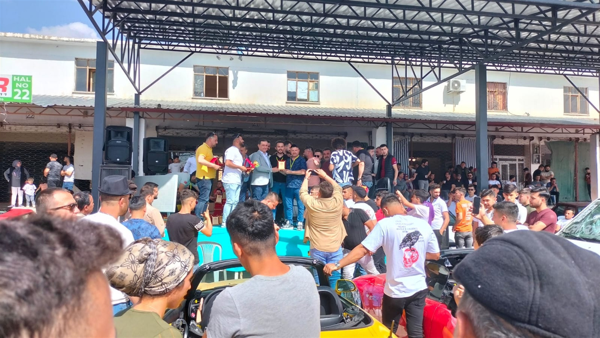 Antalyada drift festivalinde üst üste kaza Antalyada drift festivalinde üst üste kaza