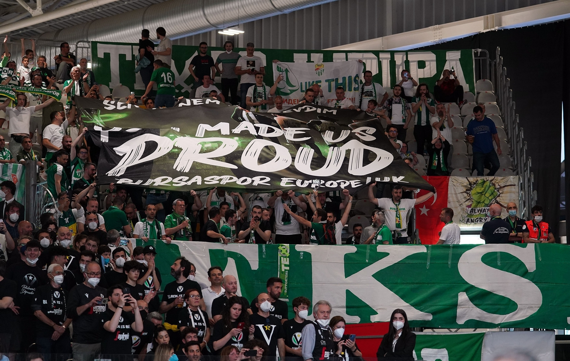 Frutti Extra Bursaspor - Virtus Bologna maçından fotoğraflar