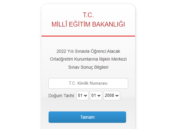 LGS SONUÇLARI AÇIKLANDI LGS SONUÇLARI AÇIKLANDI
