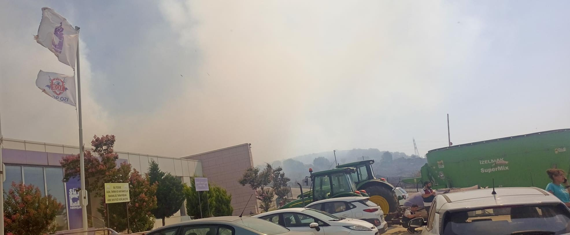 Bergamada makilik yangını