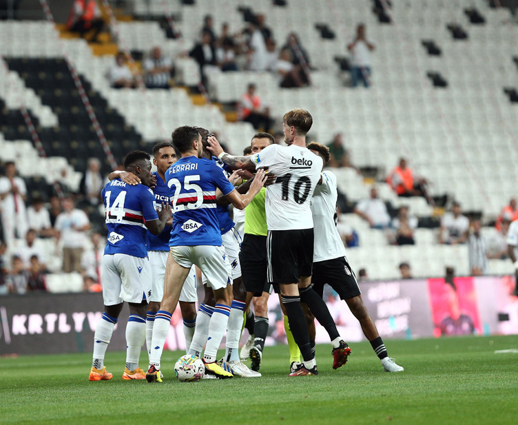 Beşiktaş - Sampdoria maçından öne çıkan fotoğraflar