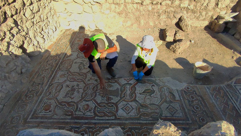 İşte Hadrianopolis Antik Kentinde bulunan yeni mozaikler