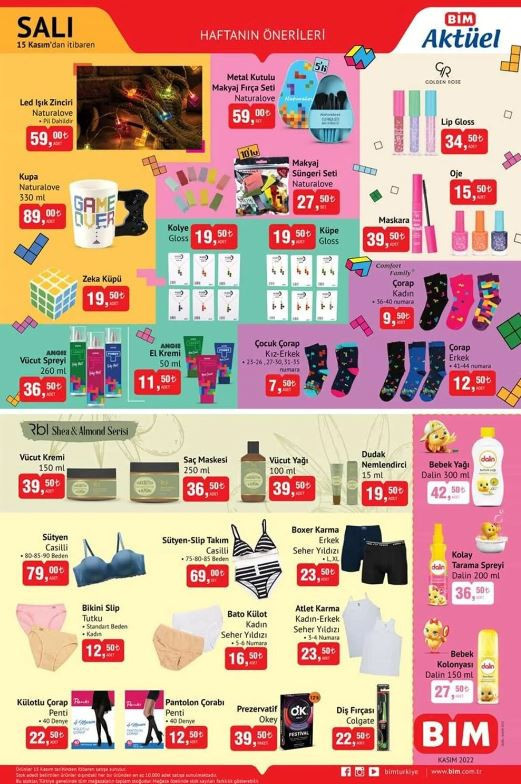 BİM 15-22 KASIM AKTÜEL KATALOĞU BİM 15-22 KASIM AKTÜEL KATALOĞU