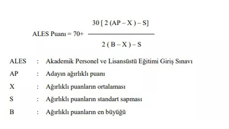 ALES puanı nasıl hesaplanır, kaç olmalı 2022 ALES puanı hesaplama sistemi