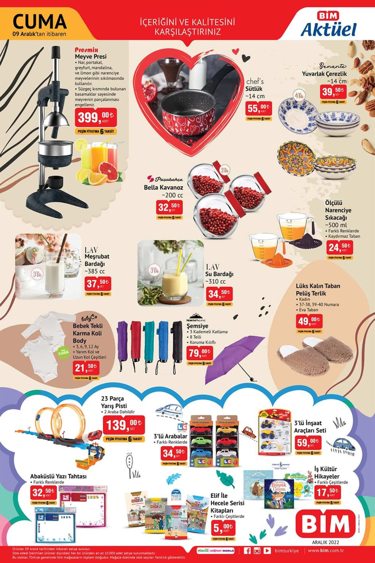 BİM AKTÜEL KATALOĞU 13 ARALIK | Makyaj malzemesi, temel gıda ve ev temizliği ürünlerinde indirim rüzgarı