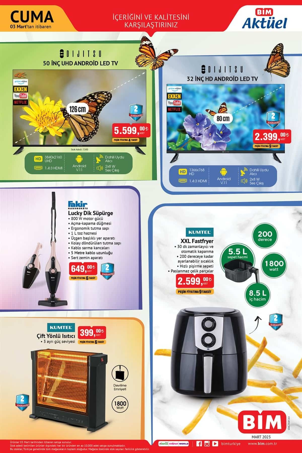 BİM 3 MART AKTÜEL KATALOĞU