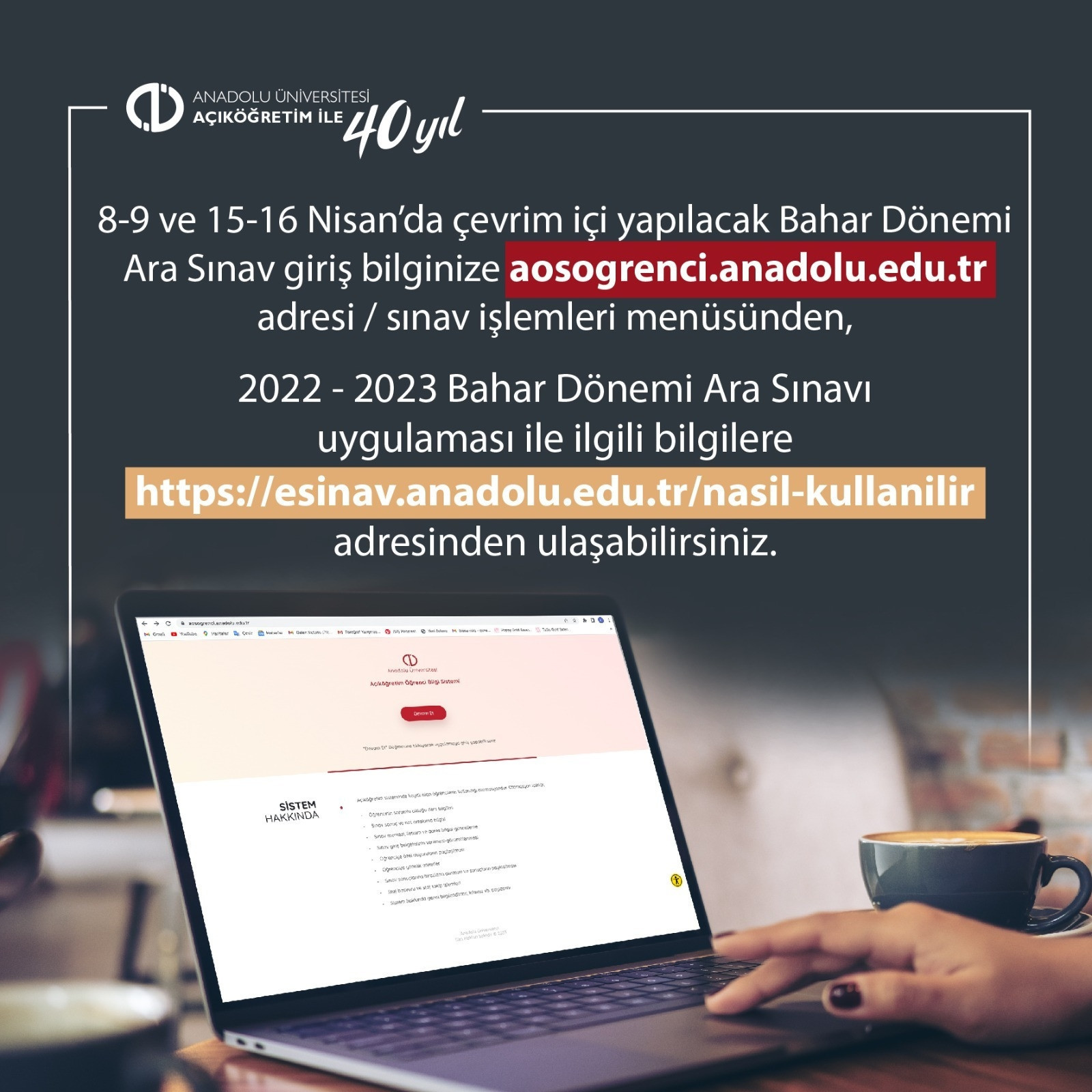AÖFTEN YENİ SINAV DUYURUSU AÖFTEN YENİ SINAV DUYURUSU