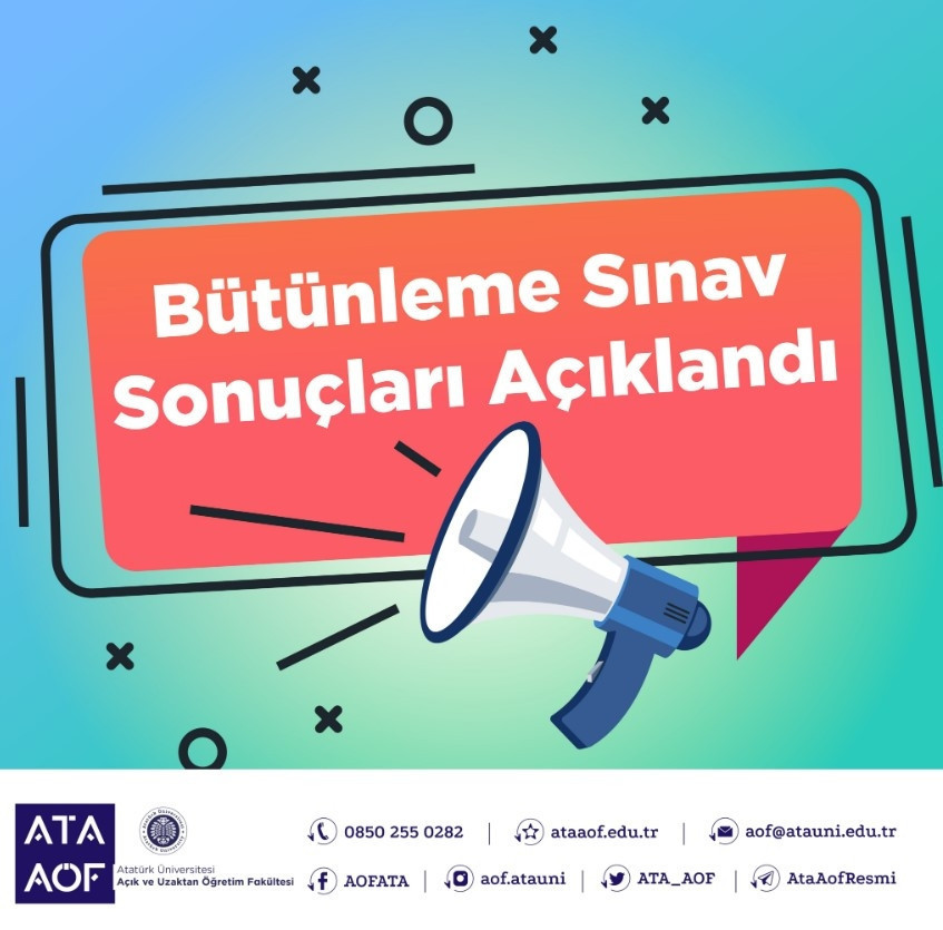 ATA AÖF BÜTÜNLEME SINAV SONUÇLARI NASIL ÖĞRENİLİR