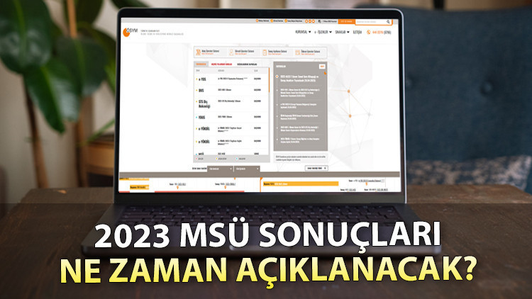 MSÜ sonuçları ne zaman açıklanacak 2023 ÖSYM sınav sonuçları için takvimi duyurdu MSÜ sonuçları ne zaman açıklanacak 2023 ÖSYM sınav sonuçları için takvimi duyurdu