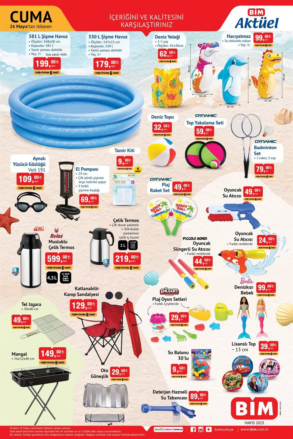 BİM AKTÜEL KATALOĞU 26 MAYIS 2023