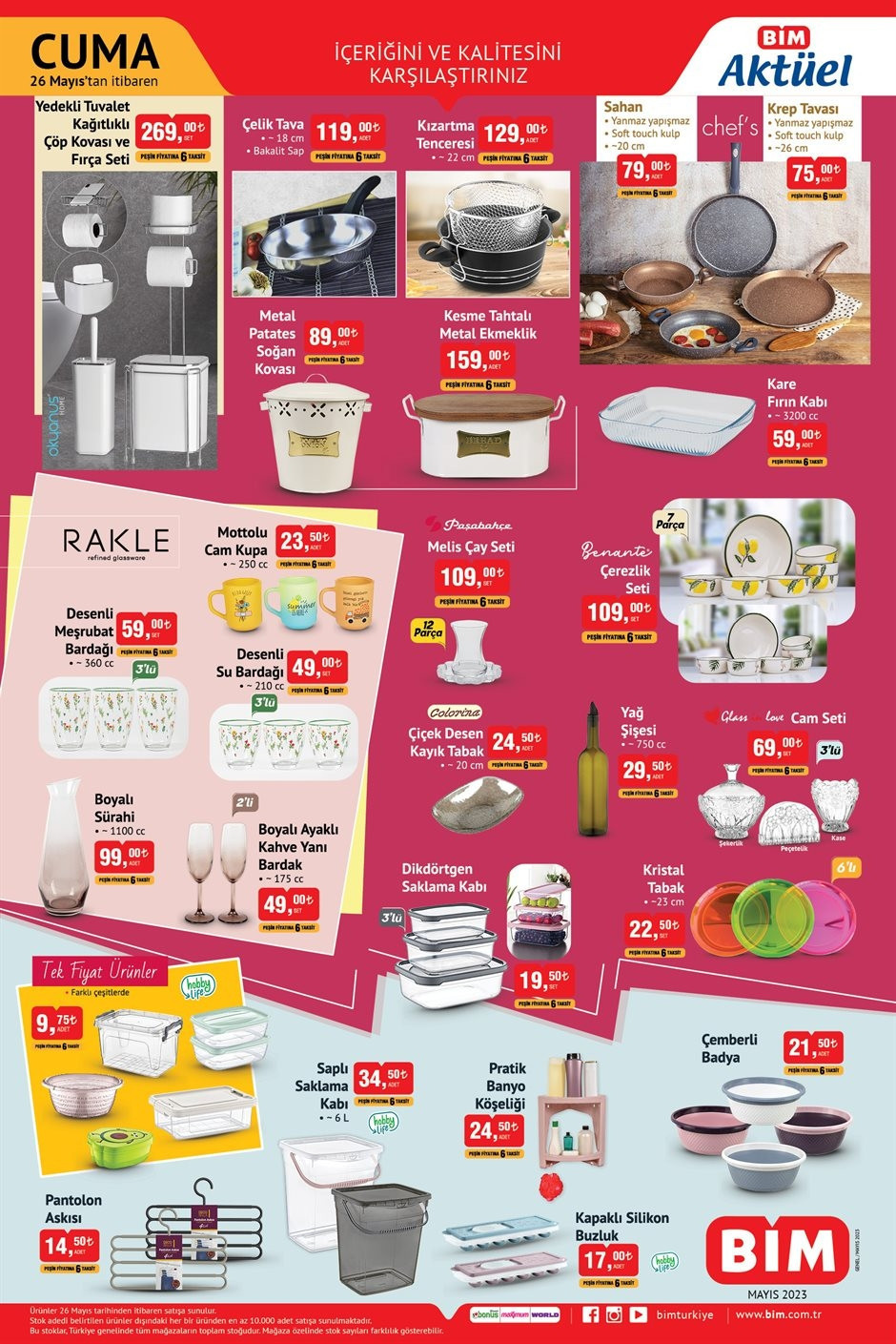 BİM 26 MAYIS 2023 AKTÜEL ÜRÜNLER KATALOĞU (YENİ)||  BİMde bu hafta neler var Piknik ve Havuz Malzemeleri BİM market indirimlerinde...