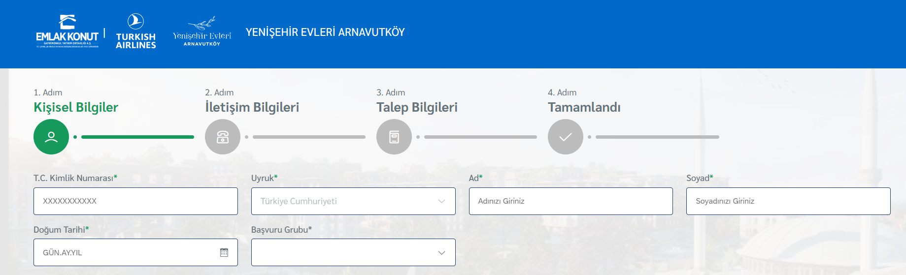 THY EMLAK KONUT ARNAVUTKÖY PROJESİ SON BAŞVURU TARİHİ