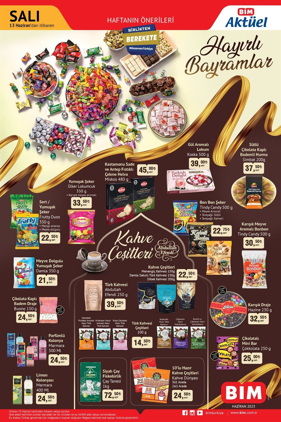 BİM  AKTÜEL ÜRÜNLER KATALOĞU 16 HAZİRAN 2023 (GÜNCEL) || BİMde bu hafta neler var Kurban Bayramı şekerleri ve çikolataları BİMde
