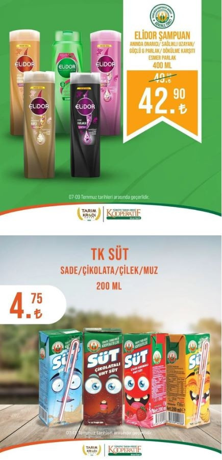 Tarım Kredi Market 11-13 Temmuz indirimli ürünler katalogu… Temizlik, kişisel bakım, kasap ve temel gıda ürünlerinde indirim fırsatı