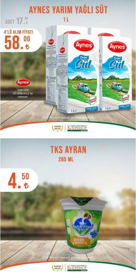 Tarım Kredi Market 11-13 Temmuz indirimli ürünler katalogu… Temizlik, kişisel bakım, kasap ve temel gıda ürünlerinde indirim fırsatı