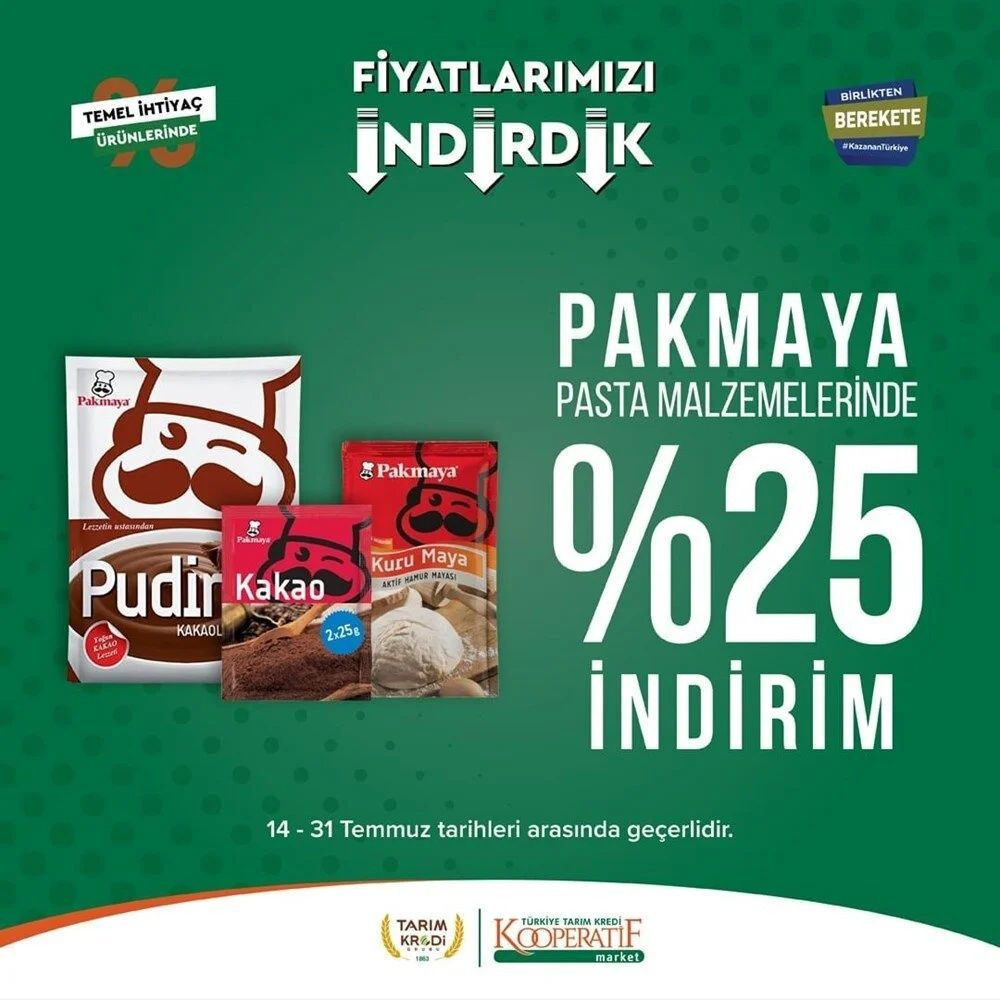 Tarım Kredi marketleri kataloğu 22- 31 Temmuz 2023: Süt ürünleri, temizlik ve temel gıda ürünlerinde indirim fırsatı