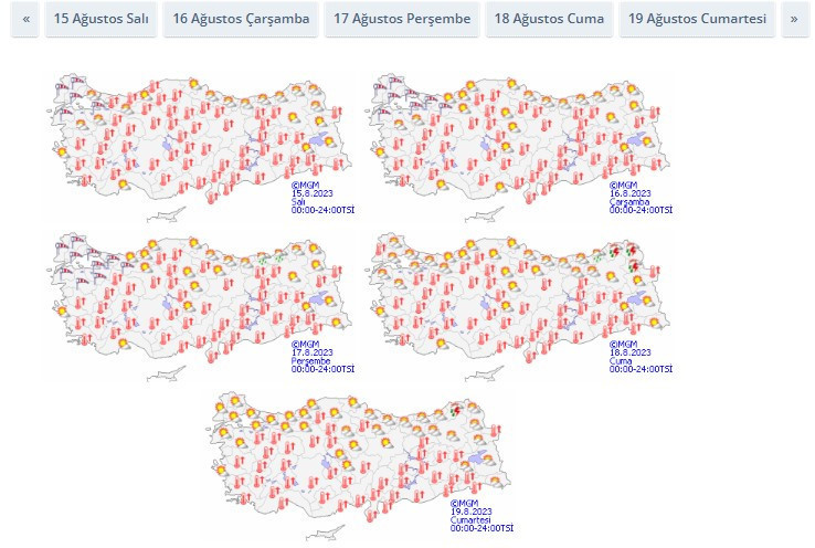 METEOROLOJİ HAVA DURUMU TAHMİNLERİ