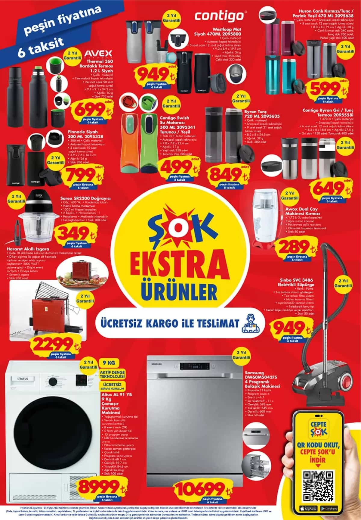 ŞOK 30 AĞUSTOS AKTÜEL ÜRÜNLERİ