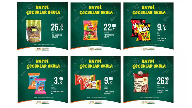 Tarım Kredi Kooperatif Market 1-17 Eylül Kataloğu ile indirimli ürünler listesi: Temizlik ürünlerinden okulların başlamasına özel pek çok ürün haftanın indirim fırsatları ile satışta olacak Tarım Kredi Kooperatif Market 1-17 Eylül Kataloğu ile indirimli ürünler listesi: Temizlik ürünlerinden okulların başlamasına özel pek çok ürün haftanın indirim fırsatları ile satışta olacak