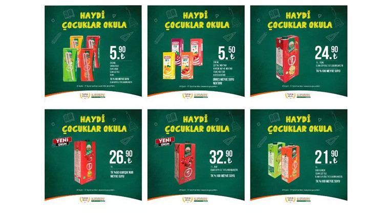 Tarım Kredi Kooperatif Market 1-17 Eylül Kataloğu ile indirimli ürünler listesi: Temizlik ürünlerinden okulların başlamasına özel pek çok ürün haftanın indirim fırsatları ile satışta olacak Tarım Kredi Kooperatif Market 1-17 Eylül Kataloğu ile indirimli ürünler listesi: Temizlik ürünlerinden okulların başlamasına özel pek çok ürün haftanın indirim fırsatları ile satışta olacak