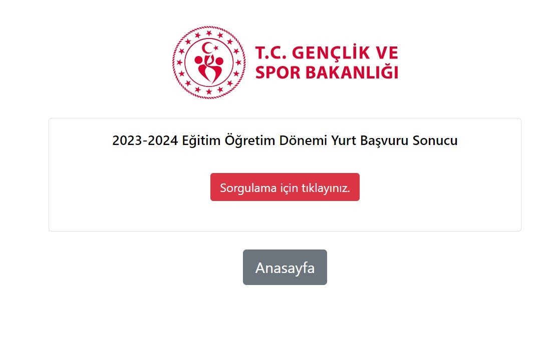 KYK Yurt Başvuru SONUÇLARI E-DEVLET SORGULAMA | Son dakika açıklamasını GSB Bakanı duyurdu,sonuçlar erişime açıldı