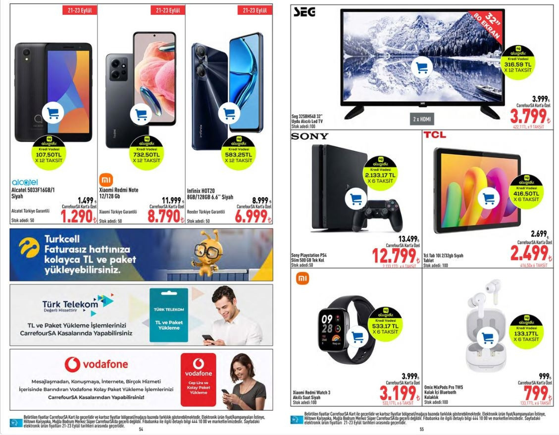 CARREFOURSA İndirimli ürünler kataloğu (27 Eylül 2023) Akıllı robot süpürge, televizyon, sıcak hava fritözü satışta