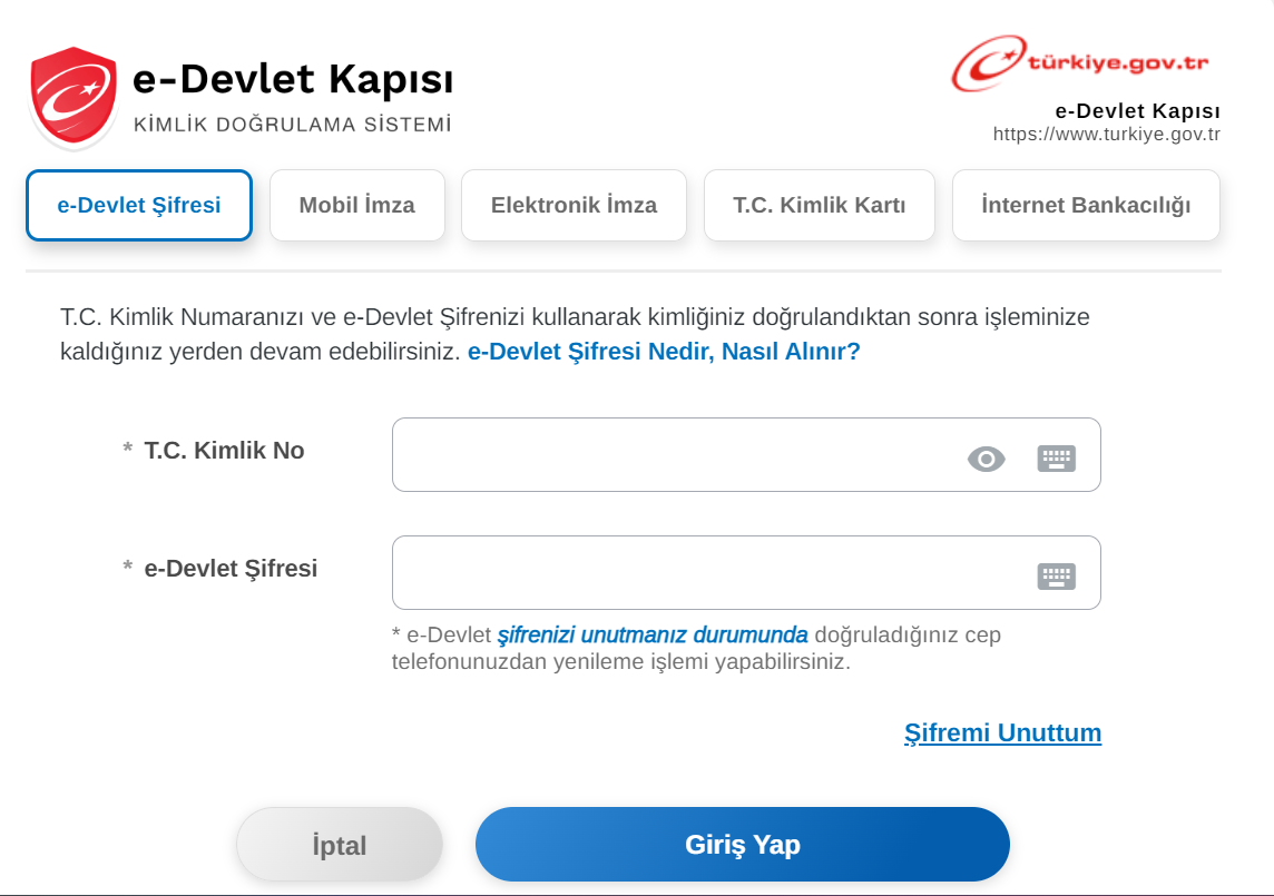 AİLE DESTEK YARDIMI E-DEVLET SORGULAMA EKRANI