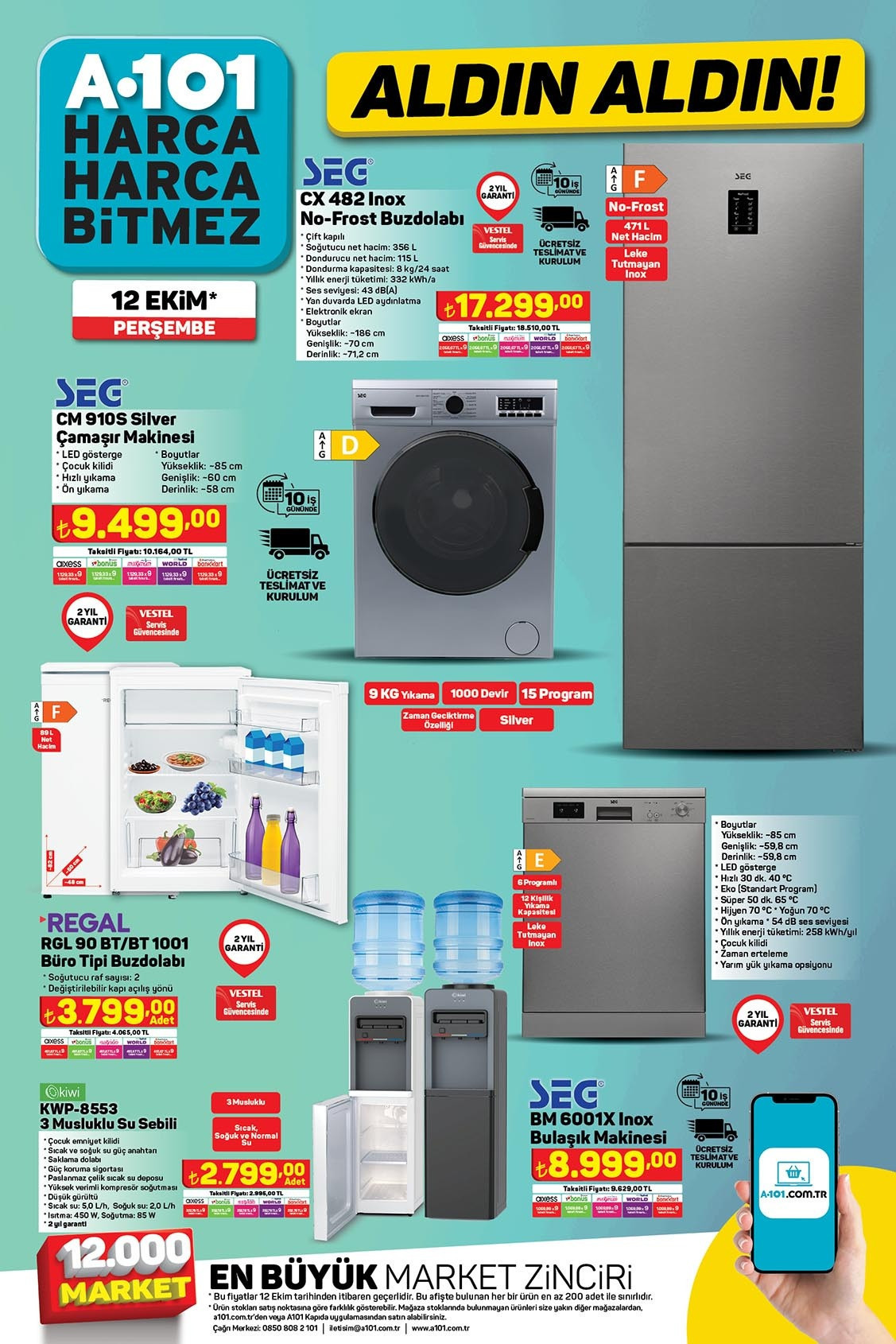 SATIŞTA A101 aktüel 12 Ekim kataloğu 2023 || A101de bu hafta neler var 4/128 GB Notebook, L Koltuk, Benzinli Moped, Musluklu Su Sebili A101de... SATIŞTA A101 aktüel 12 Ekim kataloğu 2023 || A101de bu hafta neler var 4/128 GB Notebook, L Koltuk, Benzinli Moped, Musluklu Su Sebili A101de...