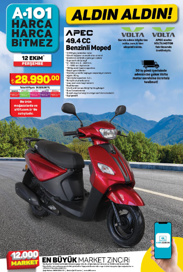 SATIŞTA A101 aktüel 12 Ekim kataloğu 2023 || A101de bu hafta neler var 4/128 GB Notebook, L Koltuk, Benzinli Moped, Musluklu Su Sebili A101de... SATIŞTA A101 aktüel 12 Ekim kataloğu 2023 || A101de bu hafta neler var 4/128 GB Notebook, L Koltuk, Benzinli Moped, Musluklu Su Sebili A101de...