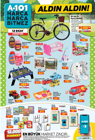 SATIŞTA A101 aktüel 12 Ekim kataloğu 2023 || A101de bu hafta neler var 4/128 GB Notebook, L Koltuk, Benzinli Moped, Musluklu Su Sebili A101de... SATIŞTA A101 aktüel 12 Ekim kataloğu 2023 || A101de bu hafta neler var 4/128 GB Notebook, L Koltuk, Benzinli Moped, Musluklu Su Sebili A101de...