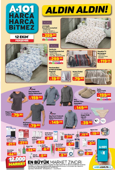 SATIŞTA A101 aktüel 12 Ekim kataloğu 2023 || A101de bu hafta neler var 4/128 GB Notebook, L Koltuk, Benzinli Moped, Musluklu Su Sebili A101de... SATIŞTA A101 aktüel 12 Ekim kataloğu 2023 || A101de bu hafta neler var 4/128 GB Notebook, L Koltuk, Benzinli Moped, Musluklu Su Sebili A101de...