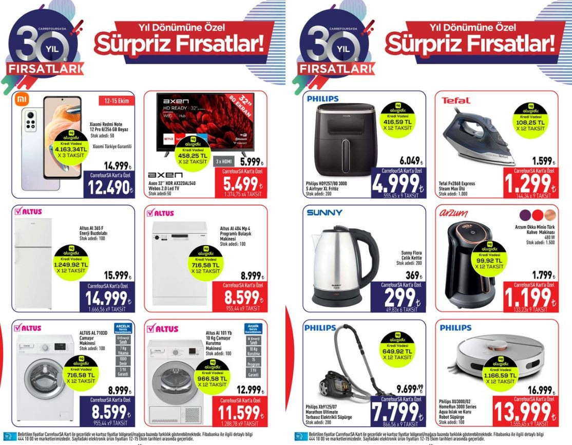 CarrefourSA 12-18 Ekim İndirimli Ürünler listesi 2023: Isıtıcı Airfryer, Robot süpürge ve oyun konsolu satışa çıkıyor