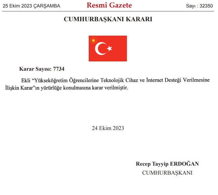 VERGİSİZ TELEFON VE ÜCRETSİZ İNTERNET RESMİ GAZETEDE