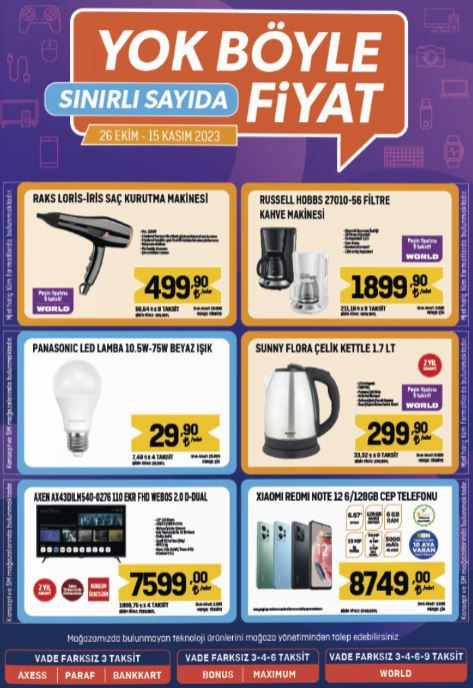 Migroskop indirimli ürünler listesi 27 Ekim-15 Kasım (KATALOG) | Migros’ta bu hafta bulaşık deterjanı, çamaşır suyu, tava-tencere çeşitleri, televizyon ve ve beyaz eşya satışta