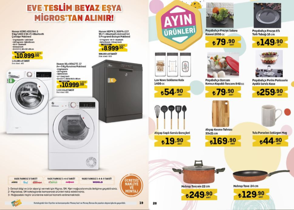 Migroskop indirimli ürünler listesi 27 Ekim-15 Kasım (KATALOG) | Migros’ta bu hafta bulaşık deterjanı, çamaşır suyu, tava-tencere çeşitleri, televizyon ve ve beyaz eşya satışta