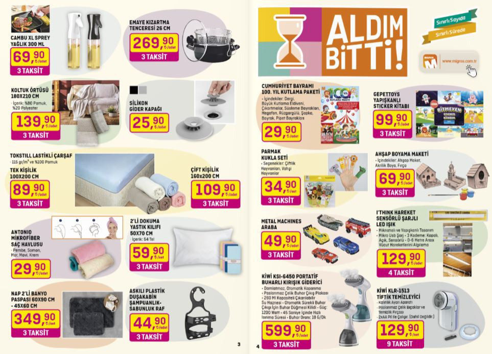 Migroskop indirimli ürünler listesi 27 Ekim-15 Kasım (KATALOG) | Migros’ta bu hafta bulaşık deterjanı, çamaşır suyu, tava-tencere çeşitleri, televizyon ve ve beyaz eşya satışta