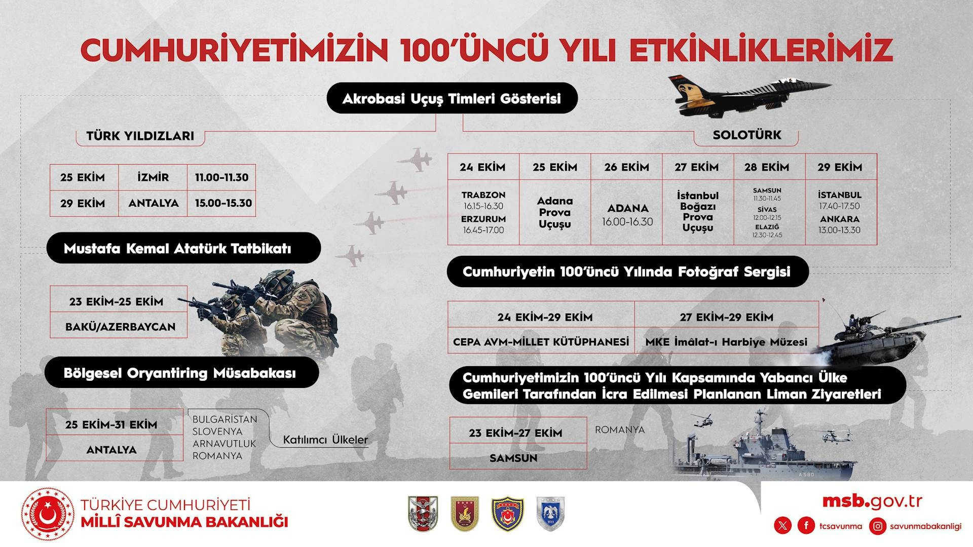 29 EKİM SOLOTÜRK 2023 PROGRAMI