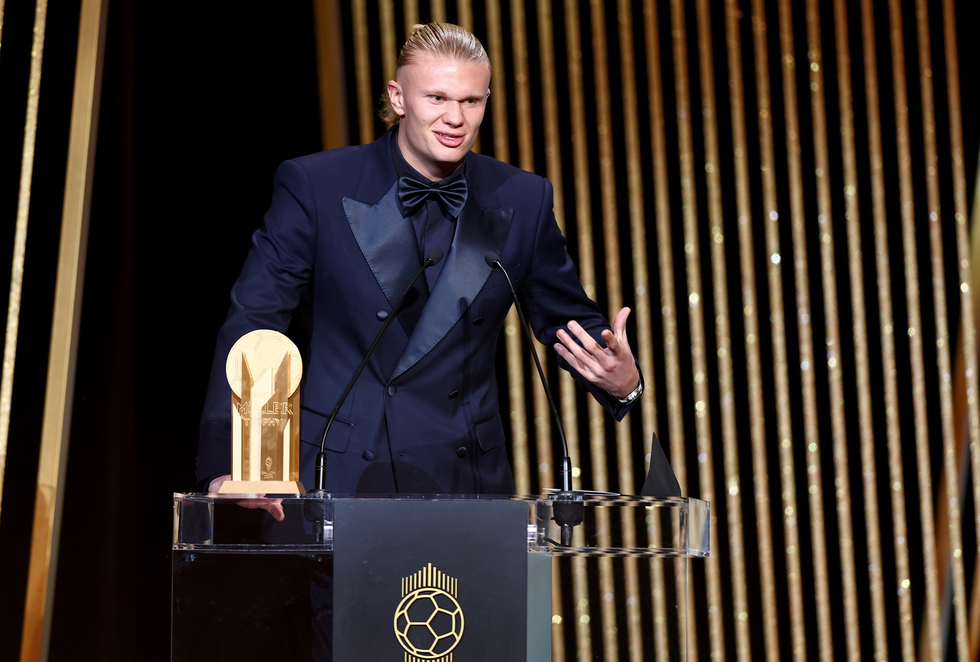 Ballon dOr töreninde yıldızlar geçidi Haaland, Drogba, Beckham, Hazard, iShowSpeed...