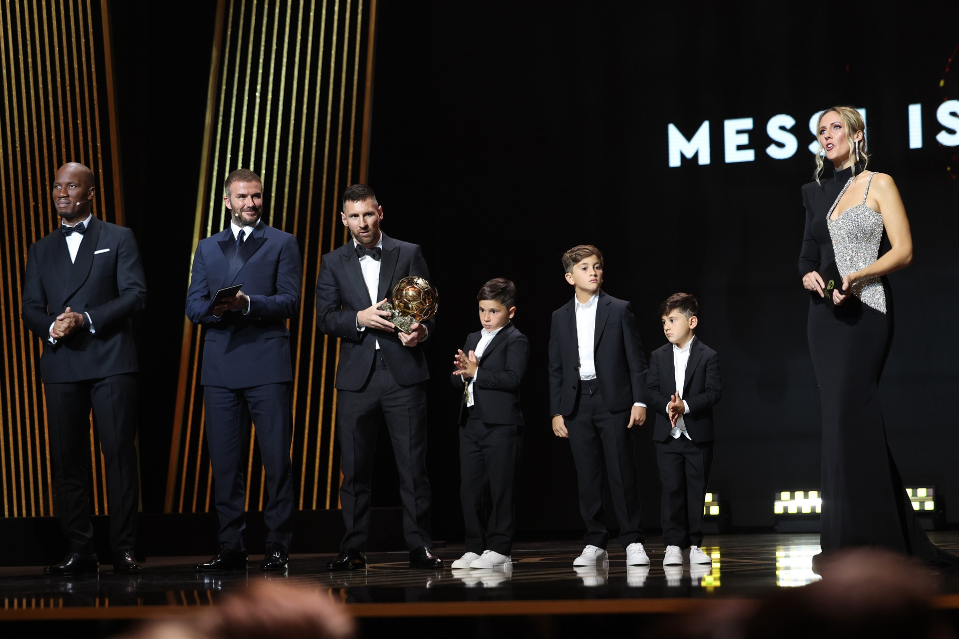 Ballon dOr töreninde yıldızlar geçidi Haaland, Drogba, Beckham, Hazard, iShowSpeed...