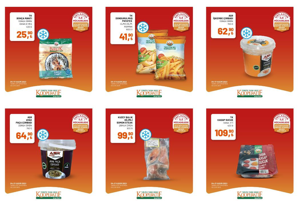 Tarım Kredi marketlerinde bu hafta neler var İşte, Tarım Kredi marketleri 7-17 Kasım indirimli ürünler kataloğu