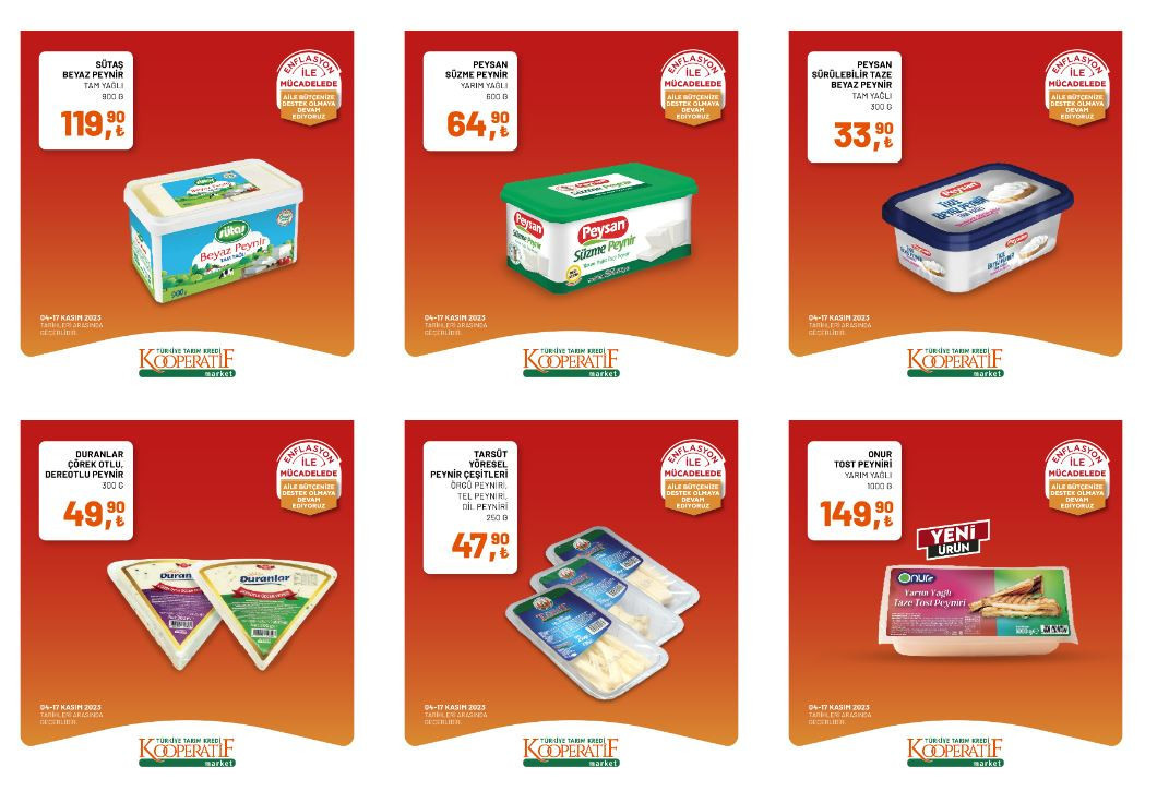 Çay, tereyağı, kağıt havlu, peçete, tuvalet kağıdı, çamaşır deterjanı ürünlerinde indirim Tarım Kredi Kooperatif Marketleri 13-17 Kasım indirimli ürünler listesi Çay, tereyağı, kağıt havlu, peçete, tuvalet kağıdı, çamaşır deterjanı ürünlerinde indirim Tarım Kredi Kooperatif Marketleri 13-17 Kasım indirimli ürünler listesi