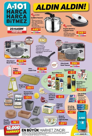 SATIŞTA A101 23 Kasım 2023 aktüel kataloğu || A101de bu hafta Vergisiz Cep Telefonu Modelleri, L Koltuk, Masa Takımı, Piyano, Gitar A101 online ve mağazalarda... SATIŞTA A101 23 Kasım 2023 aktüel kataloğu || A101de bu hafta Vergisiz Cep Telefonu Modelleri, L Koltuk, Masa Takımı, Piyano, Gitar A101 online ve mağazalarda...
