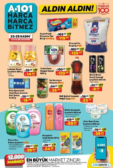 SATIŞTA A101 23 Kasım 2023 aktüel kataloğu || A101de bu hafta Vergisiz Cep Telefonu Modelleri, L Koltuk, Masa Takımı, Piyano, Gitar A101 online ve mağazalarda... SATIŞTA A101 23 Kasım 2023 aktüel kataloğu || A101de bu hafta Vergisiz Cep Telefonu Modelleri, L Koltuk, Masa Takımı, Piyano, Gitar A101 online ve mağazalarda...