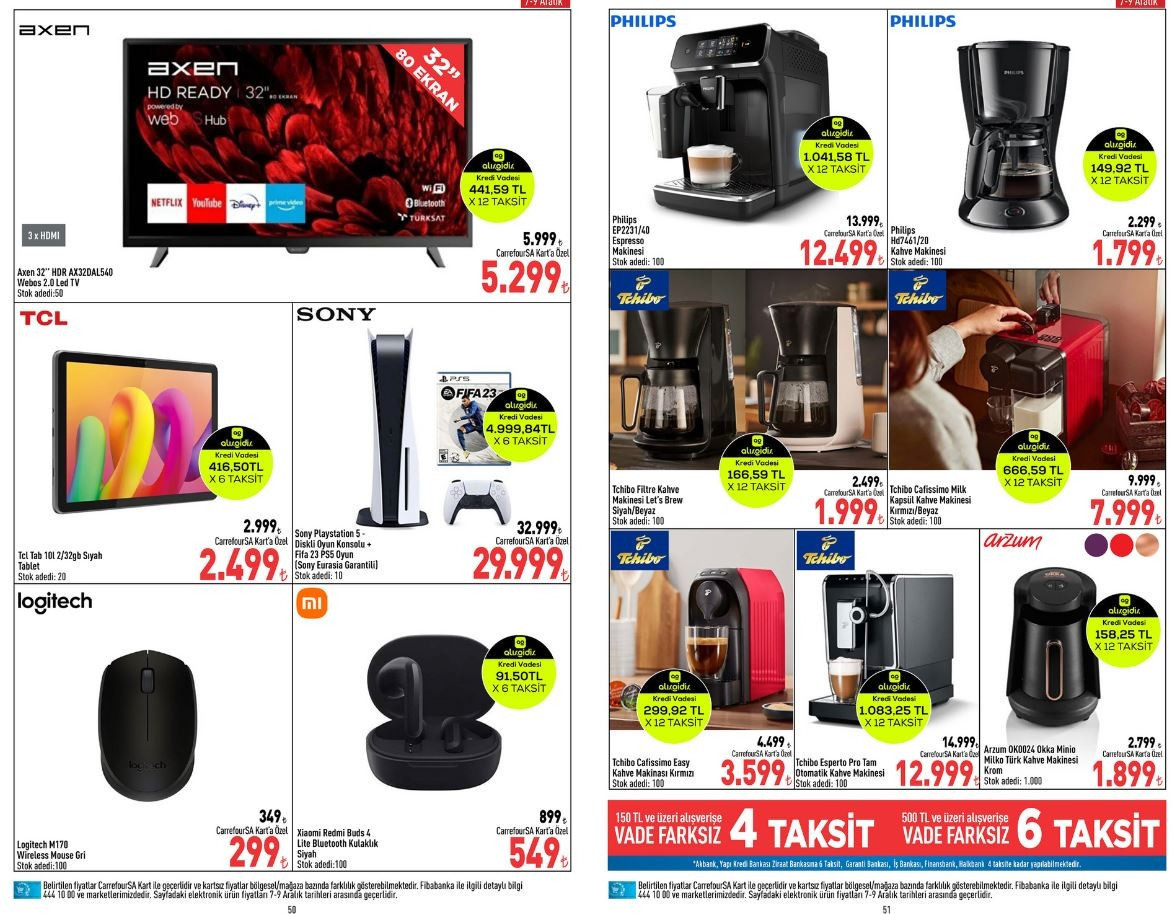 CarrefourSA 7-13 Aralık indirimli ürünler listesi kataloğu 2023: Isıtıcı çeşitleri, televizyon, tablet, araç zinciri, düdüklü tencere, valiz çeşitleri satışa çıkıyor